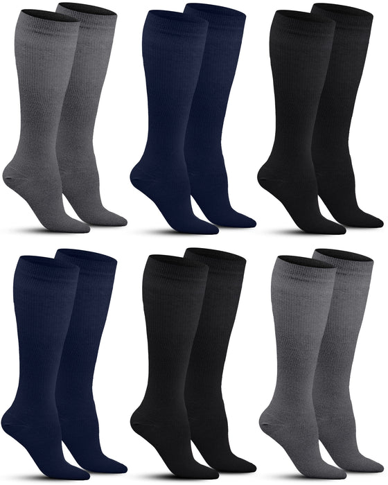  Pembrook Plus Size Compression Socks Wide Calf - Up to 6XL, 20-30 mmHg Wide Calf Compression Socks for Women Plus Size