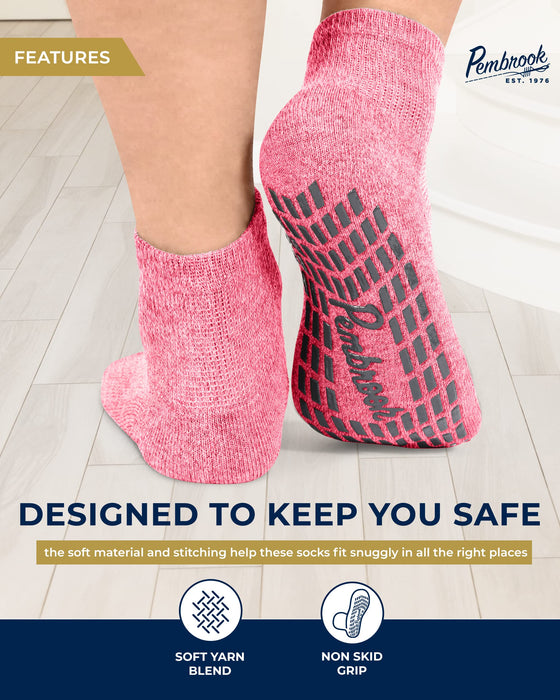 Diabetic Ankle Socks for Men & Women, 6 Pairs Wide Non Binding Socks  Quarter Length